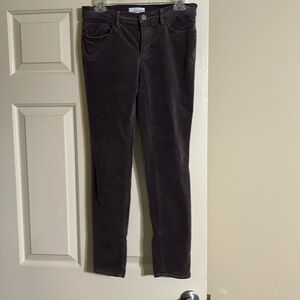 Loft corduroy purple pants size 6
